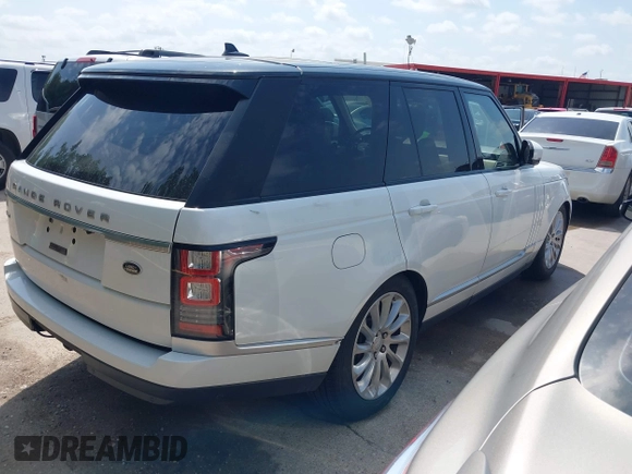 2016 Land Rover Range Rover HSE with VIN SALGS2VF9GA267314, listed as a IAAI auction lot 42548531 with 145,364 mi miles and . Bid and sale history available at DreamBid. Image 4.