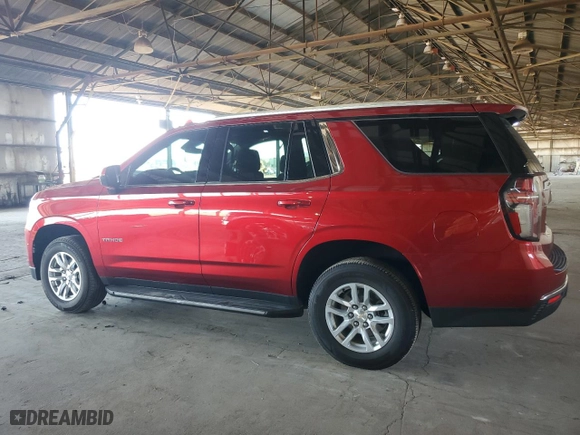 2023 Chevrolet Tahoe LS with VIN 1GNSCMKDXPR120621, listed as a Copart auction lot 75863074 with 28,335 mi miles and Salvage Title. Bid and sale history available at carsss.com. Image 2.