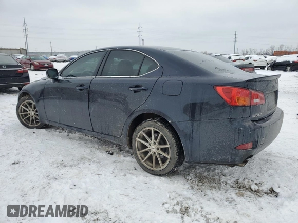 2006 Lexus IS 250 with VIN JTHCK262662003301, listed as a Copart auction lot 87390484 with Not Provided miles and Salvage Title. Bid and sale history available at DreamBid. Image 2.
