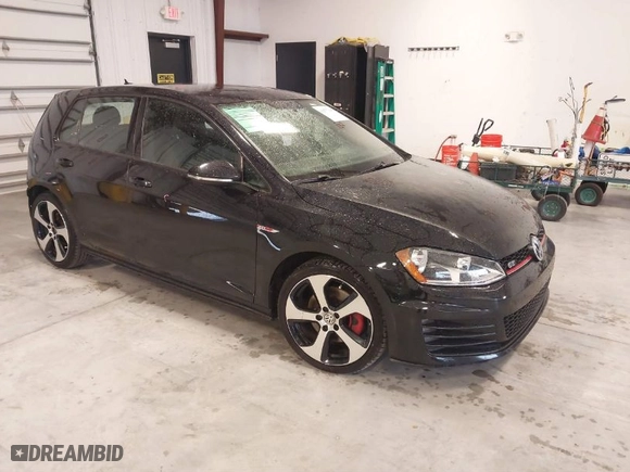 2016 Volkswagen Golf GTI SE with VIN 3VW4T7AU6GM070092, listed as a IAAI auction lot 41677145 with 125,387 mi miles. Bid and sale history available at carsss.com. Image 1.