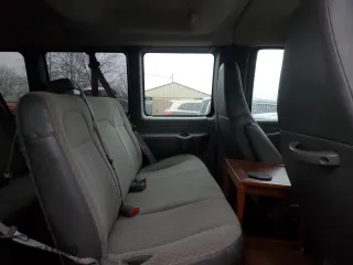 2009 Chevrolet Express Passenger with VIN 1GAHG39K091161470, listed as a Copart auction lot 43410435 with 59,850 mi miles and Salvage Title. Bid and sale history available at carsss.com. Image 11.