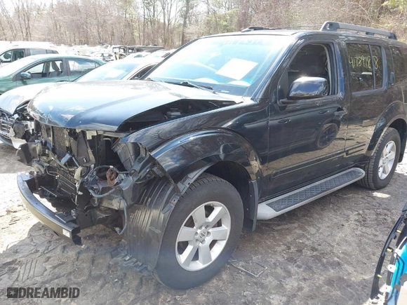2008 Nissan Pathfinder SE with VIN 5N1AR18B68C653024, listed as a IAAI auction lot 41789788 with NaN miles. Bid and sale history available at carsss.com. Image 2.
