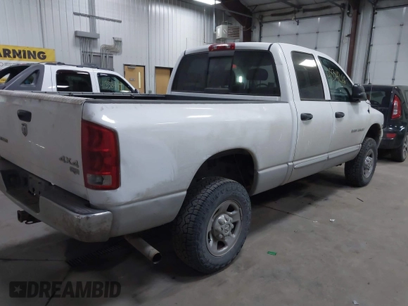 2005 Dodge 2500 SLT with VIN 3D7KS28C05G754988, listed as a IAAI auction lot 41834266 with 163,614 mi miles. Bid and sale history available at carsss.com. Image 4.