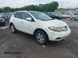 2012 Nissan Murano S with VIN JN8AZ1MU1CW112941, listed as a IAAI auction lot 42300213 with 136,419 mi miles and . Bid and sale history available at DreamBid. Image 1.