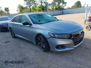 2021 Honda Accord Sport with VIN 1HGCV1F39MA016530, listed as a IAAI auction lot 42113249 with 148,905 mi miles and . Bid and sale history available at DreamBid. Image 1.