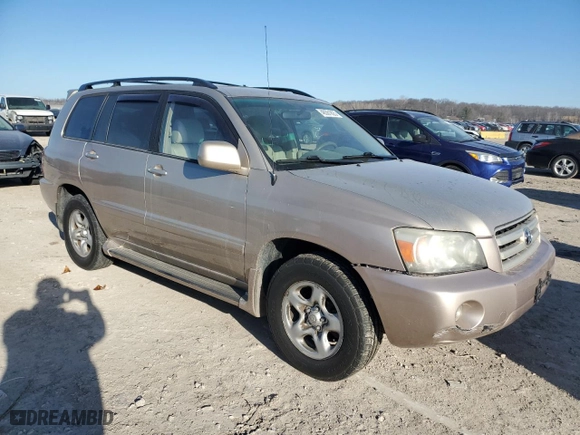 2007 Toyota Highlander with VIN JTEGD21A770165961, listed as a Copart auction lot 48361825 with 207,016 mi miles and Salvage Title. Bid and sale history available at carsss.com. Image 4.