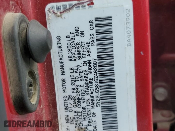 2006 Pontiac Vibe z VIN 5Y2SL65816Z462007, wystawiony jako Copart lot #56890505 z przebiegiem 228 018 mil mil oraz Szkoda całkowita • Salvage title. Historia ofert i sprzedaży dostępna na DreamBid. Obrazek 13.
