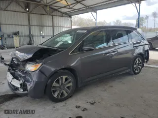 2016 Honda Odyssey Touring Elite with VIN 5FNRL5H92GB137175, listed as a Copart auction lot 48804355 with 131,235 mi miles and Salvage Title. Bid and sale history available at carsss.com. Image 1.