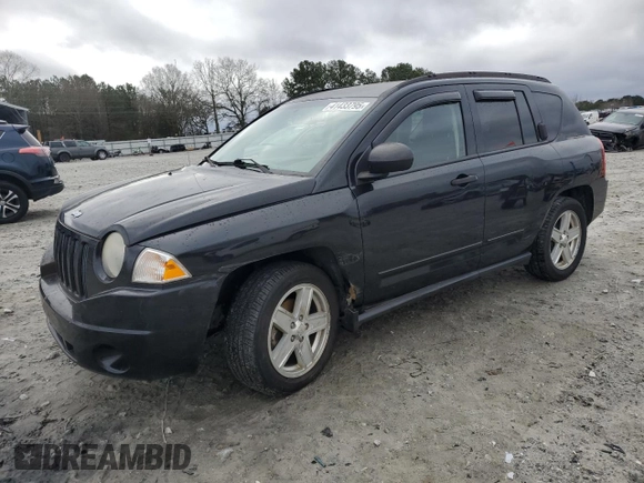 2008 Jeep Compass Sport with VIN 1J8FT47W28D766523, listed as a Copart auction lot 41433795 with 213,505 mi miles and Salvage Title. Bid and sale history available at carsss.com. Image 1.
