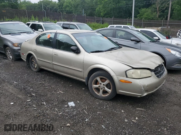 2001 Nissan Maxima GXE with VIN JN1CA31D61T615507, listed as a Copart auction lot 60787575 with Not provided miles and Salvage title. Bid and sale history available at DreamBid. Image 5.