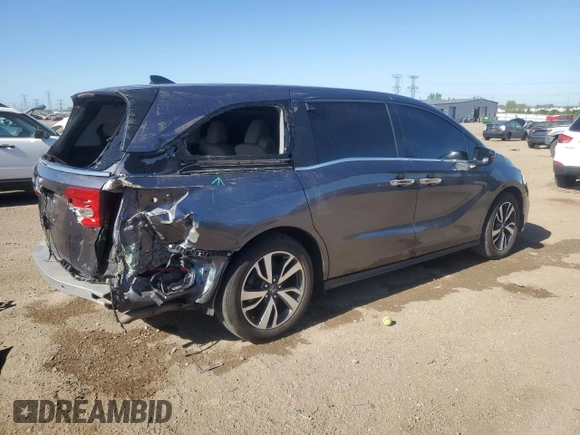 2019 Honda Odyssey EX-L z VIN 5FNRL6H79KB045249, wystawiony jako Copart lot #57108075 z przebiegiem 86 038 mil mil oraz Szkoda całkowita • Salvage title. Historia ofert i sprzedaży dostępna na DreamBid. Obrazek 3.