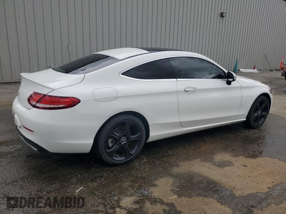 2017 Mercedes-Benz C 300 with VIN WDDWJ4JB5HF353525, listed as a Copart auction lot 49884705 with 53,840 mi miles and Salvage Title. Bid and sale history available at carsss.com. Image 3.