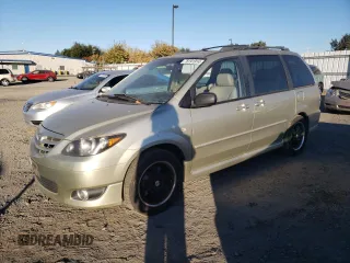 2004 Mazda MPV ES with VIN JM3LW28J840505124, listed as a Copart auction lot 78191914 with 186,992 mi miles and Salvage Title. Bid and sale history available at carsss.com. Image 1.