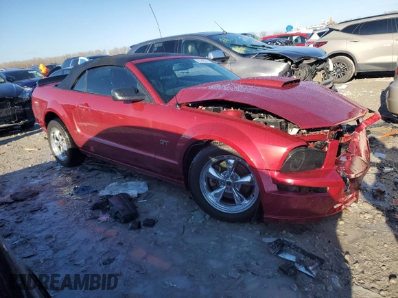 2007 Ford Mustang GT Deluxe with VIN 1ZVHT85H375293538, listed as a Copart auction lot 82388824 with 114,674 mi miles and Salvage Title. Bid and sale history available at carsss.com. Image 4.