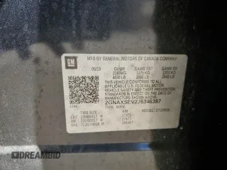 2018 Chevrolet Equinox LT with VIN 2GNAXSEV2J6346387, listed as a Copart auction lot 53259425 with 60,739 mi miles and Salvage Title. Bid and sale history available at DreamBid. Image 14.