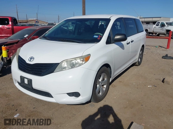 2013 Toyota Sienna L with VIN 5TDZK3DC2DS399410, listed as a IAAI auction lot 41741232 with 158,280 mi miles. Bid and sale history available at carsss.com. Image 17.