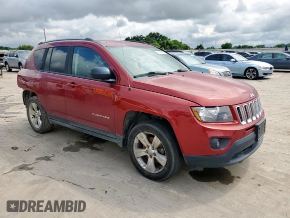 2016 Jeep Compass Sport z VIN 1C4NJCBA0GD743576, wystawiony jako Copart lot #55586915 z przebiegiem 106 709 mil mil oraz Szkoda całkowita • Salvage title. Historia ofert i sprzedaży dostępna na DreamBid. Obrazek 4.