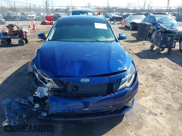 2019 Kia Optima LX with VIN 5XXGT4L35KG303814, listed as a IAAI auction lot 41769183 with 107,509 mi miles. Bid and sale history available at carsss.com. Image 12.