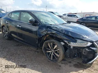 2019 Nissan Maxima SV with VIN 1N4AA6AV0KC361850, listed as a IAAI auction lot 41568639 with 106,739 mi miles. Bid and sale history available at carsss.com. Image 1.