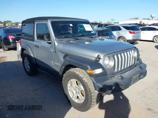 2018 Jeep Wrangler Sport S with VIN 1C4GJXAG0JW156196, listed as a IAAI auction lot 41193078 with 80,428 mi miles and . Bid and sale history available at DreamBid. Image 1.