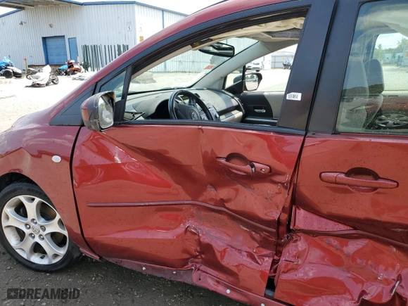 2008 Mazda Mazda5 Touring with VIN JM1CR29L380303216, listed as a Copart auction lot 65026654 with 130,907 mi miles and Salvage Title. Bid and sale history available at carsss.com. Image 7.