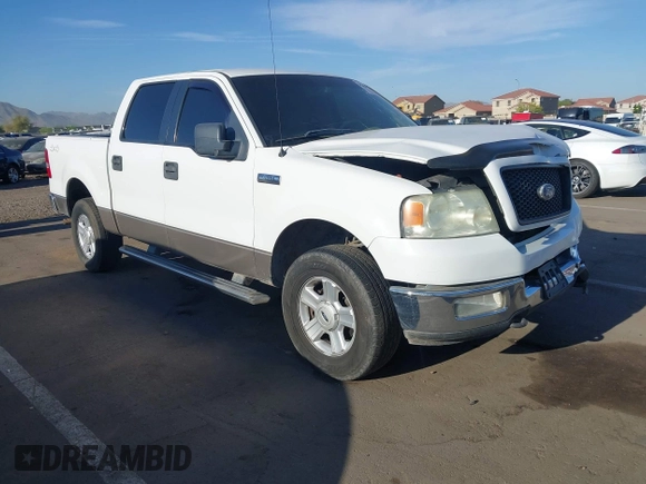 2005 Ford F-150 XLT with VIN 1FTPW14555FB63773, listed as a IAAI auction lot 42004420 with 255,071 mi miles. Bid and sale history available at carsss.com. Image 1.