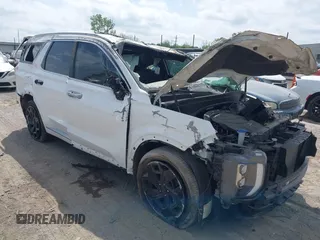 2022 Hyundai Palisade Calligraphy z VIN KM8R74HE5NU487606, wystawiony jako IAAI lot #42033642 z przebiegiem Nie podano mil oraz . Historia ofert i sprzedaży dostępna na DreamBid. Obrazek 1.
