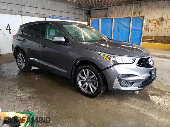 2020 Acura RDX w/Technology Pkg with VIN 5J8TC2H58LL018802, listed as a Copart auction lot 49589084 with 36,217 mi miles. Bid and sale history available at carsss.com. Image 4.