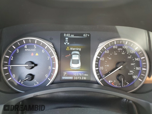 2017 Infiniti Q60 Red Sport 400 with VIN JN1FV7EL3HM701520, listed as a Copart auction lot 57169565 with 103,761 mi miles and Salvage title. Bid and sale history available at DreamBid. Image 9.