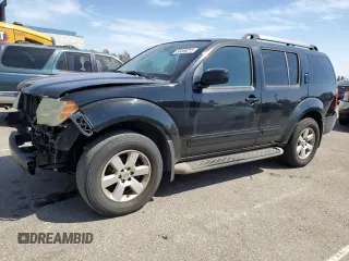 2011 Nissan Pathfinder SV with VIN 5N1AR1NN2BC606014, listed as a Copart auction lot 50346215 with 217,425 mi miles and Salvage title. Bid and sale history available at DreamBid. Image 1.