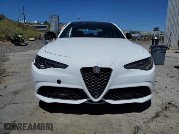 2022 Alfa Romeo Giulia Veloce с VIN ZARFAMBNXN7664866, выставлен на аукционе Copart как лот 55639185 с пробегом Не указан миль и Списание • Salvage title. История ставок и продаж доступна на DreamBid. Изображение 5.