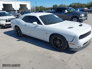 2021 Dodge Challenger R/T Scat Pack with VIN 2C3CDZFJ7MH597000, listed as a IAAI auction lot 41307799 with 35,242 mi miles. Bid and sale history available at carsss.com. Image 1.