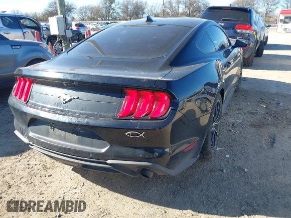 2021 Ford Mustang EcoBoost with VIN 1FA6P8TH4M5155803, listed as a IAAI auction lot 41433931 with 78,619 mi miles. Bid and sale history available at carsss.com. Image 4.