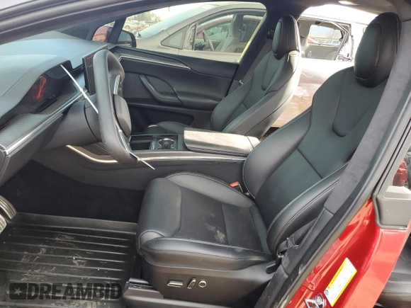 2023 Tesla Model X Plaid with VIN 7SAXCBE62PF427287, listed as a Copart auction lot 47365935 with 17,372 mi miles and Salvage Title. Bid and sale history available at DreamBid. Image 7.