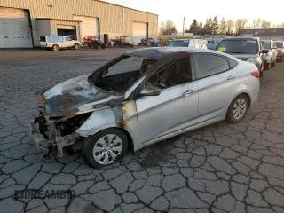 2017 Hyundai Accent SE with VIN KMHCT4AE6HU196466, listed as a Copart auction lot 82889574 with 0 mi miles and Salvage Title. Bid and sale history available at carsss.com. Image 1.