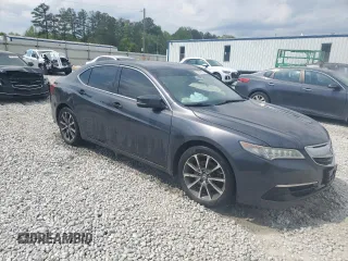 2015 Acura TLX Technology with VIN 19UUB3F53FA000885, listed as a Copart auction lot 52609935 with 120,971 mi miles and Salvage title. Bid and sale history available at DreamBid. Image 4.