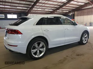 2019 Audi Q8 Premium z VIN WA1AVAF19KD010981, wystawiony jako Copart lot #48662215 z przebiegiem 84 783 mil mil oraz Czysty tytuł • Clean title. Historia ofert i sprzedaży dostępna na DreamBid. Obrazek 3.