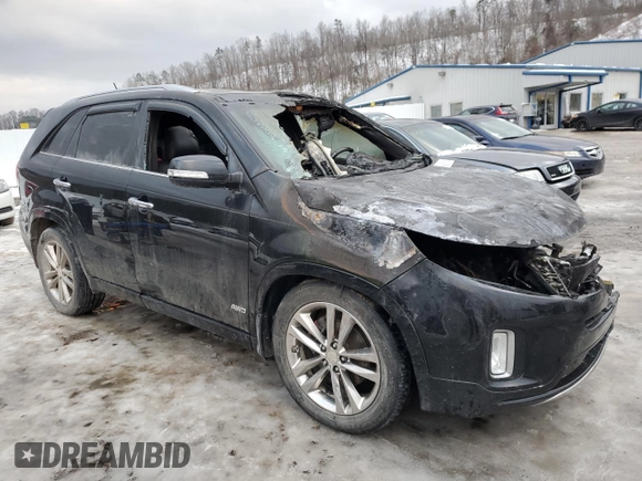 2014 Kia Sorento SX with VIN 5XYKWDA7XEG460312, listed as a Copart auction lot 88486615 with 0 mi miles and Salvage Title. Bid and sale history available at carsss.com. Image 4.