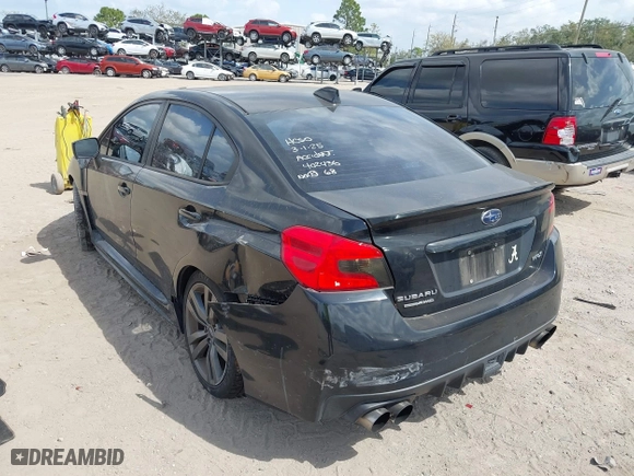 2017 Subaru WRX Premium with VIN JF1VA1E68H9829918, listed as a IAAI auction lot 41726861 with 97,263 mi miles. Bid and sale history available at carsss.com. Image 3.