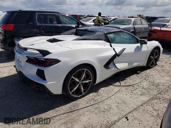 2023 Chevrolet Corvette 2LT with VIN 1G1YB3D44P5123723, listed as a Copart auction lot 74214554 with 0 mi miles and Non Repairable. Bid and sale history available at carsss.com. Image 3.
