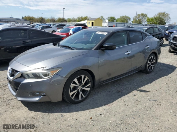 2016 Nissan Maxima 3.5 SV with VIN 1N4AA6AP9GC375562, listed as a Copart auction lot 50319895 with 98,049 mi miles and Salvage Title. Bid and sale history available at carsss.com. Image 1.