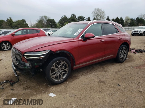 2022 Genesis GV70 2.5T z VIN KMUMADTB5NU072425, wystawiony jako Copart lot #54200445 z przebiegiem 41 199 mil mil oraz Szkoda całkowita • Salvage title. Historia ofert i sprzedaży dostępna na DreamBid. Obrazek 1.
