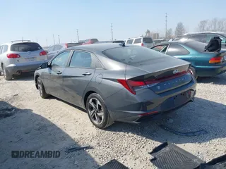 2023 Hyundai Elantra SEL with VIN KMHLS4AG4PU605972, listed as a IAAI auction lot 41784088 with 54,125 mi miles and . Bid and sale history available at DreamBid. Image 3.