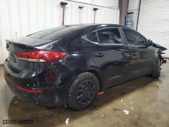 2018 Hyundai Elantra SE with VIN KMHD74LF2JU491052, listed as a Copart auction lot 48025075 with 156,873 mi miles and Salvage Title. Bid and sale history available at carsss.com. Image 3.