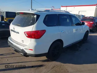 2019 Nissan Pathfinder SV with VIN 5N1DR2MM1KC590948, listed as a IAAI auction lot 41434332 with 96,352 mi miles and . Bid and sale history available at DreamBid. Image 4.