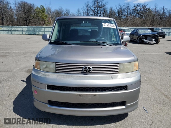 2005 Scion xB with VIN JTLKT324850179787, listed as a Copart auction lot 52159475 with 107,629 mi miles and Salvage Title. Bid and sale history available at carsss.com. Image 5.
