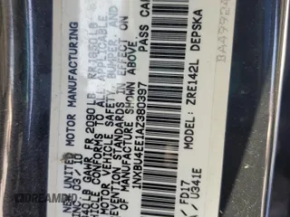 2010 Toyota Corolla with VIN 1NXBU4EE1AZ380397, listed as a Copart auction lot 51631715 with 81,303 mi miles and Salvage Title. Bid and sale history available at carsss.com. Image 14.