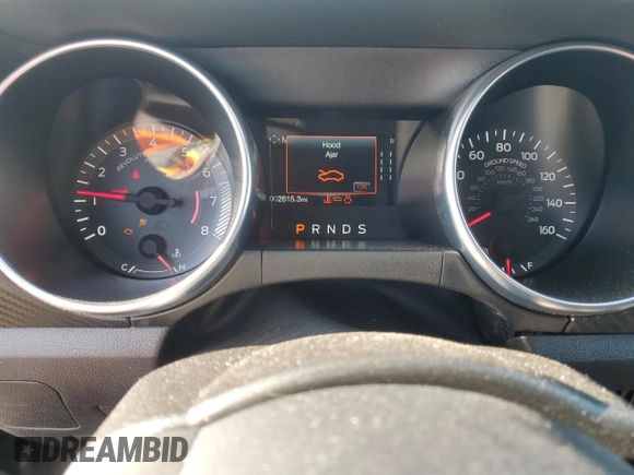 2022 Ford Mustang EcoBoost with VIN 1FA6P8TH0N5150731, listed as a Copart auction lot 48002265 with 2,615 mi miles and Salvage Title. Bid and sale history available at carsss.com. Image 9.