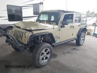 2018 Jeep Wrangler Unlimited Sport S with VIN 1C4BJWDG3JL809752, listed as a IAAI auction lot 42101293 with 50,342 mi miles and . Bid and sale history available at DreamBid. Image 2.