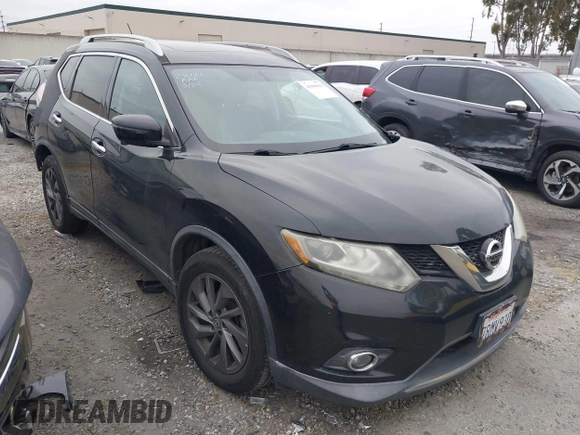 2016 Nissan Rogue SV with VIN 5N1AT2MT6GC798620, listed as a IAAI auction lot 41900042 with 107,597 mi miles. Bid and sale history available at carsss.com. Image 1.